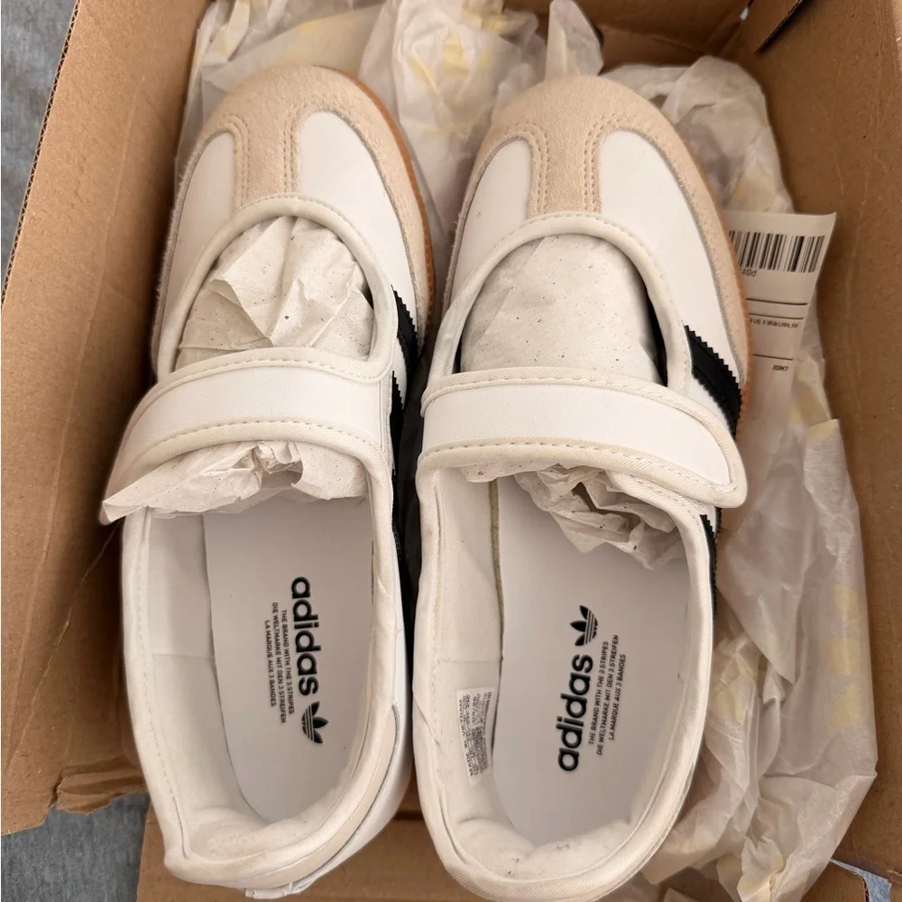 adidas samba mary janes Kids/womens Shoes in White and Black - Picture 5 of 7